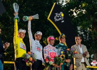 Del Toro on podium