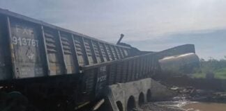 One of the derailments in Naco, Sonora, caused a chemical spill whose contents and extent remain unclear.