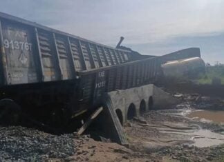 One of the derailments in Naco, Sonora, caused a chemical spill whose contents and extent remain unclear.
