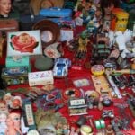 Collectible antiques at the La Lagunilla market in Mexico City's Tepito neighborhood
