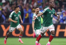 World Cup n field celebration of goal