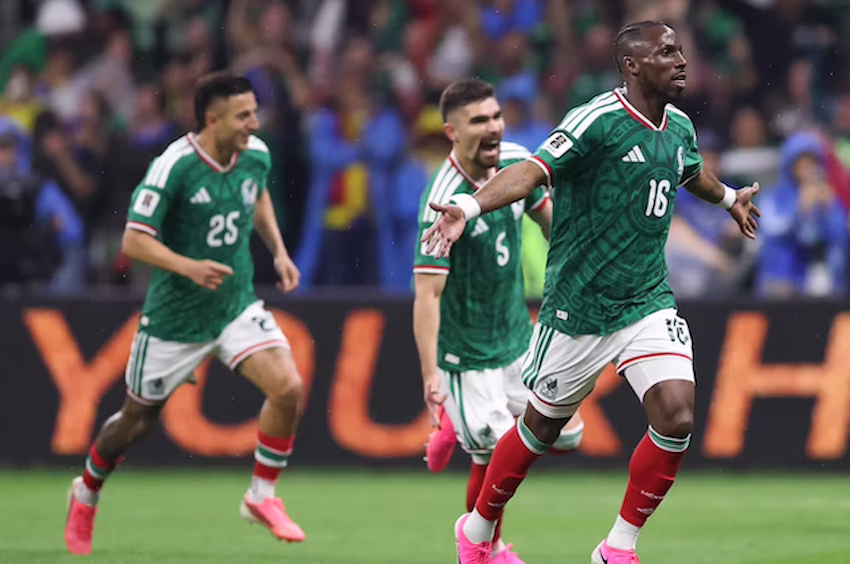 World Cup n field celebration of goal