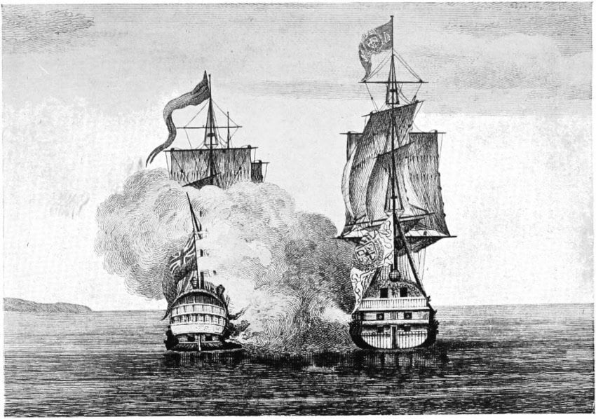 Woodes Rogers taking of the Manila galleon in 1709