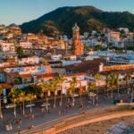 Puerto Vallarta downtown skyline with Parroquia de Nuestra Señora de Guadalupe visible