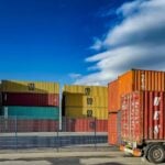 Truck carrying cargo