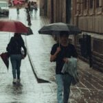 rainy street scene