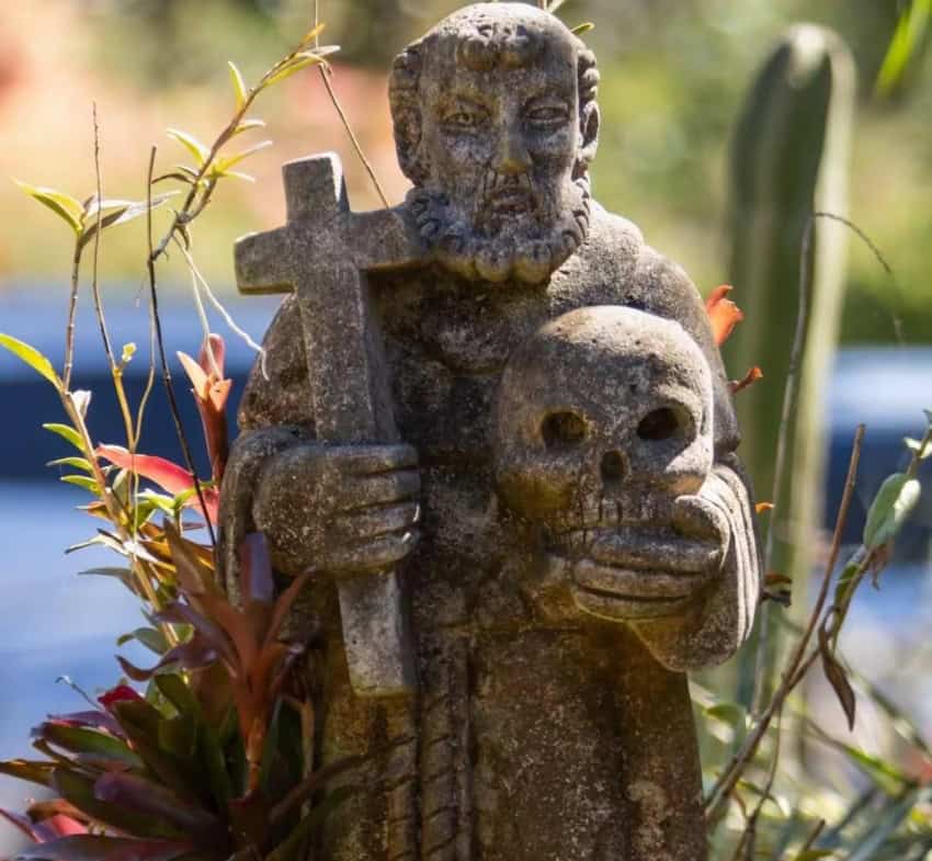 Vallarta Botanical Gardens priest gnome