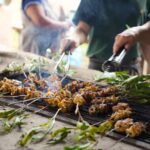 Grilling at Rancho Tejuan in Morelos