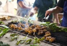 Grilling at Rancho Tejuan in Morelos