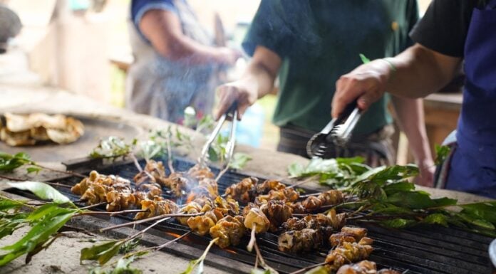 Grilling at Rancho Tejuan in Morelos