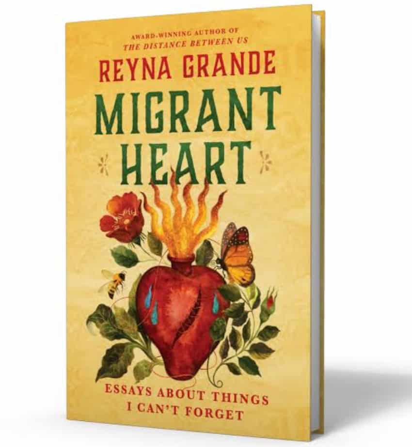 Reyna Grande book cover for "Migrant Heart"