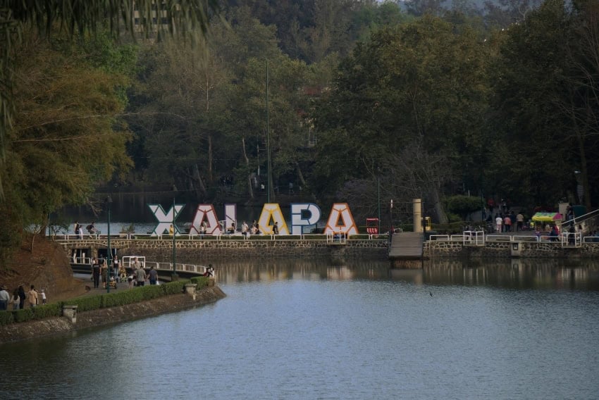 Xalapa Veracruz sign with the city's name
