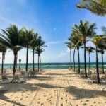 On the beach in Playa del Carmen, Quintana Roo