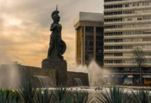 La Minerva sculpture in Guadalajara