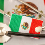 A stock image shows a stethoscope and a Mexican flag