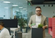 person at office