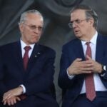 José Medina Mora alongside Marcelo Ebrard