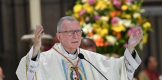 Cardinal Pietro Parolin presides at Mass at the Basilica of Our Lady of Guadalupe in Mexico City on Wednesday.