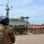 Mexican Navy troops deployed in Mazatlán
