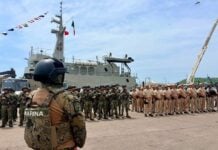 Mexican Navy troops deployed in Mazatlán