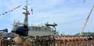 Mexican Navy troops deployed in Mazatlán