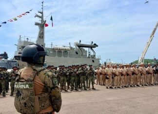 Mexican Navy troops deployed in Mazatlán