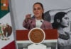 President Sheinbaum at her morning press conference August 28