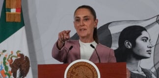 President Sheinbaum at her morning press conference August 28