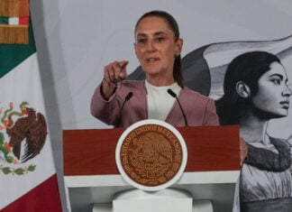 President Sheinbaum at her morning press conference August 28