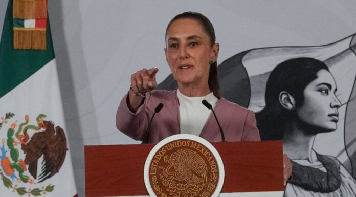 President Sheinbaum at her morning press conference August 28