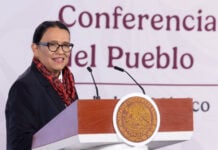 Interior Minister Rosa Icela Rodríguez