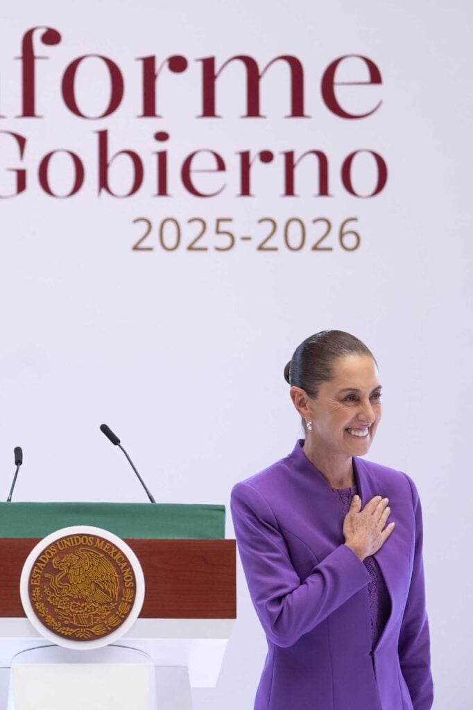 Sheinbaum at second annual report