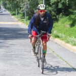 Rojano Galván biking in Mexico
