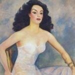 María Félix portrait by Diego Rivera