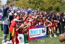 womens' flag football team