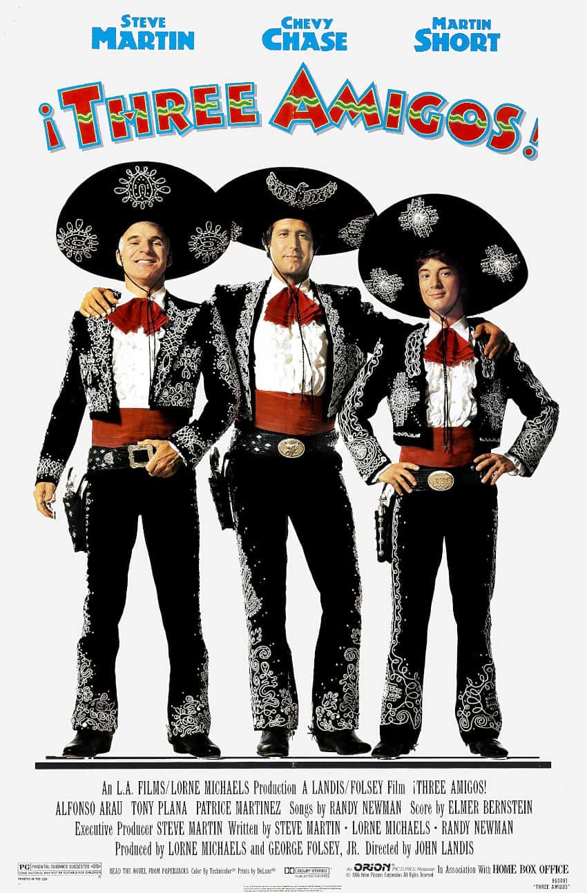 Three Amigos movie poster