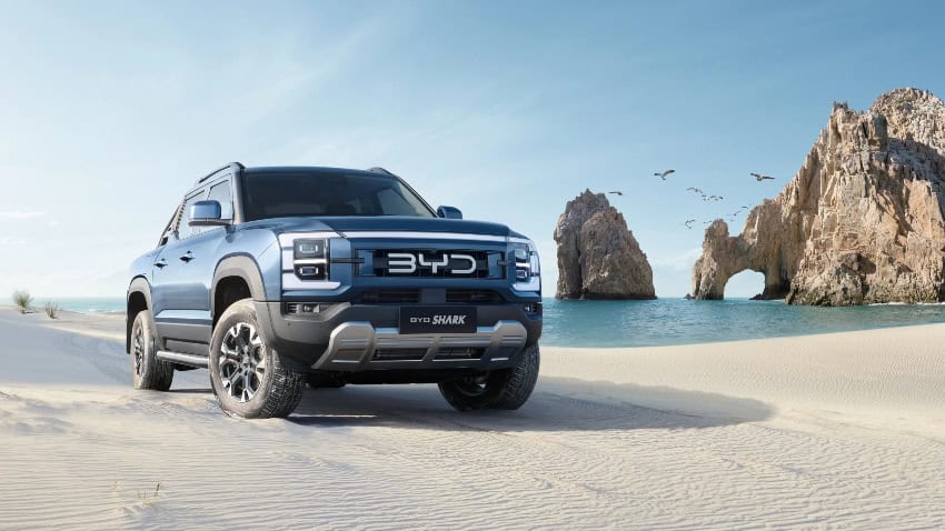BYD truck in Los Cabos