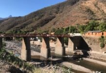 Railroad trestle in Batopilas, Chihuahua