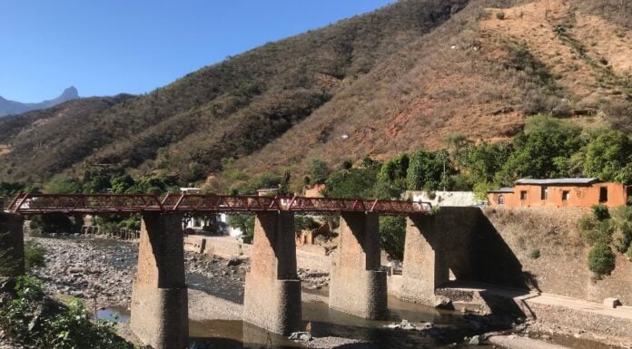 Railroad trestle in Batopilas, Chihuahua
