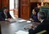 President Sheinbaum meets with Goldman Sachs President John Waldron in the National Palace