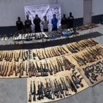firearms bust near Sabinas Hidalgo, Nuevo León
