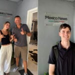 MND CEO Travis Bembenek with interns Zella and Jared Tucker