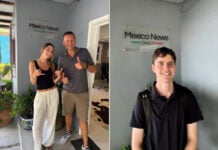 MND CEO Travis Bembenek with interns Zella and Jared Tucker