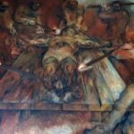 Mural of the execution of Jacinto Canek by Fernando Castro Pacheco.