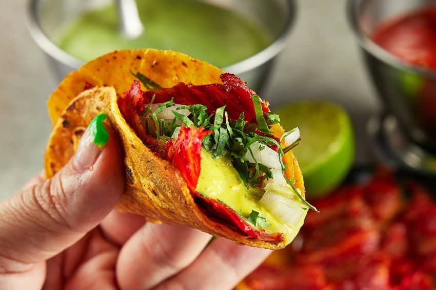 Taco al pastor from Monterrey