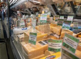 cheese display