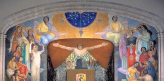 Diego Rivera's "La Creación" at the Antiguo Colegio de San Ildefonso.