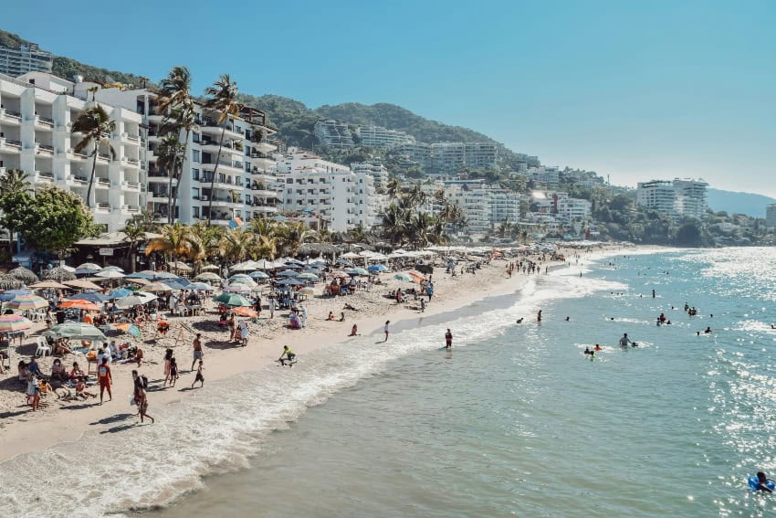 Beach scene in Puerto Vallarta