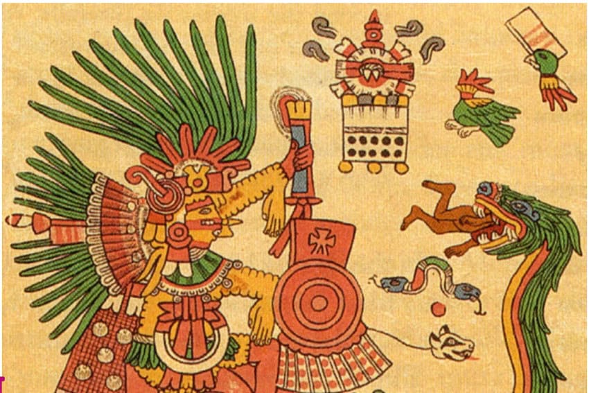 Tepeyóllotl, the great Mexica god of seismic activity. 