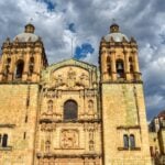 Exterior of Templo de Santo Domingo de Guzmán in Oaxaca.